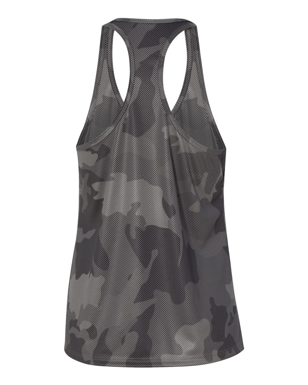 Women's Performance Racerback Tank - Sport Graphite Laser Camo