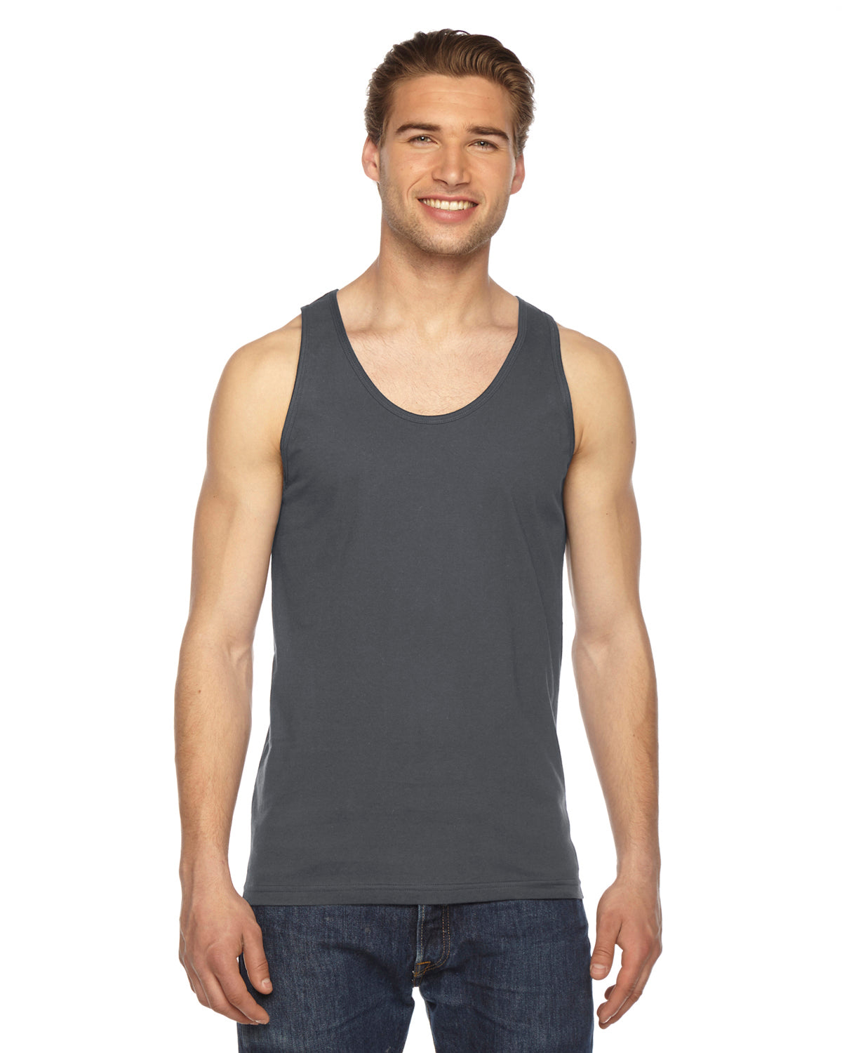 Unisex Fine Jersey Tank - Asphalt