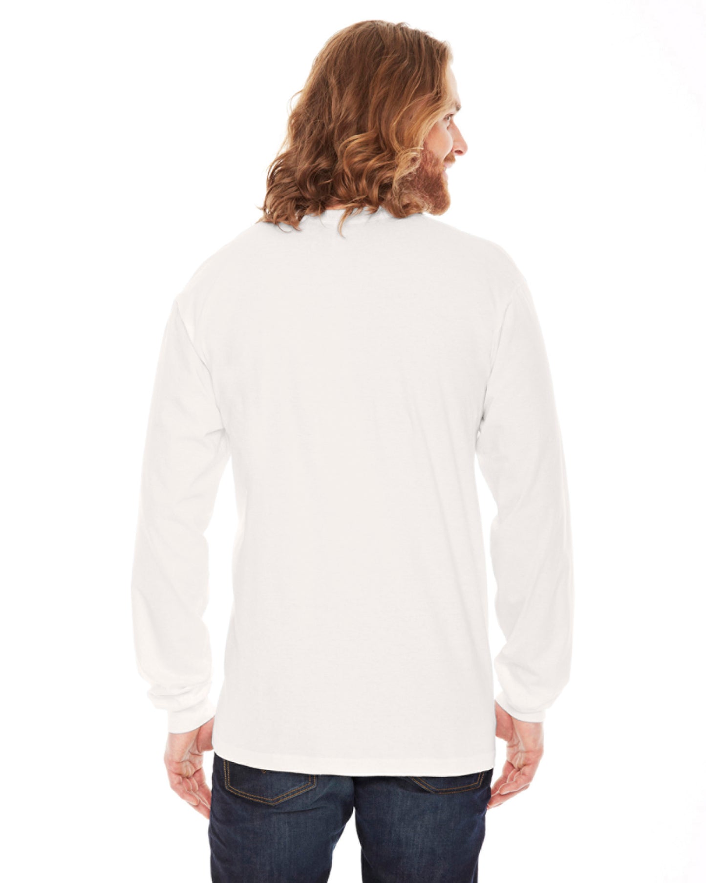Unisex Fine Jersey Long-Sleeve T-Shirt - Creme