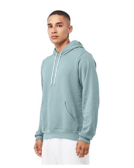 Unisex Sponge Fleece Pullover Hoodie - Heather Blue Lagoon