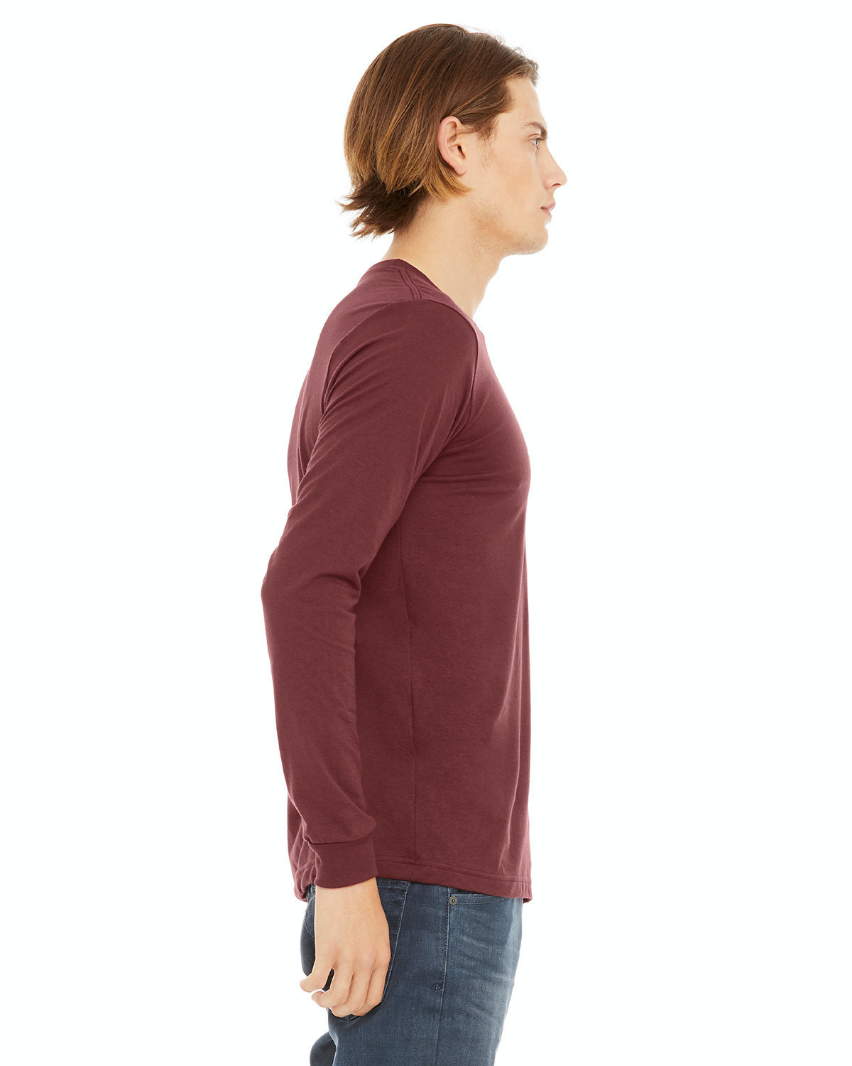 Unisex Jersey Long-Sleeve T-Shirt - Heather Cardinal