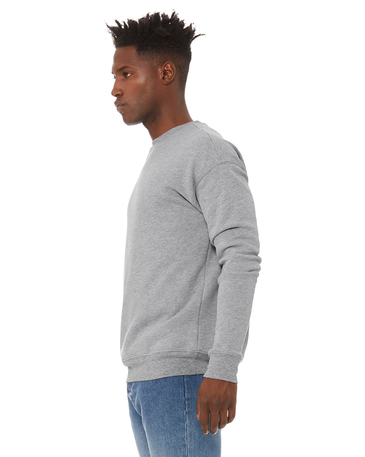 Unisex Drop Shoulder Fleece - Heather Athletic