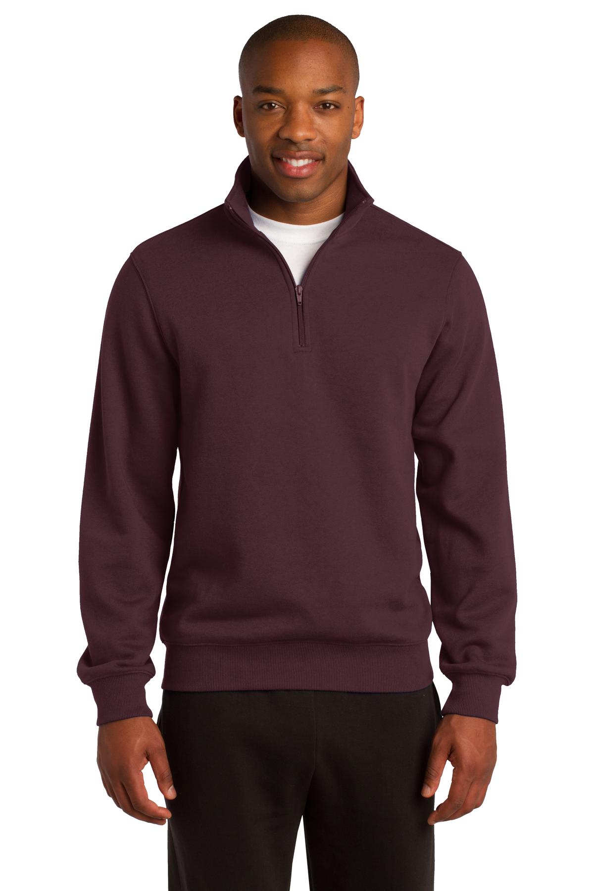 1/4-Zip Sweatshirt - Maroon