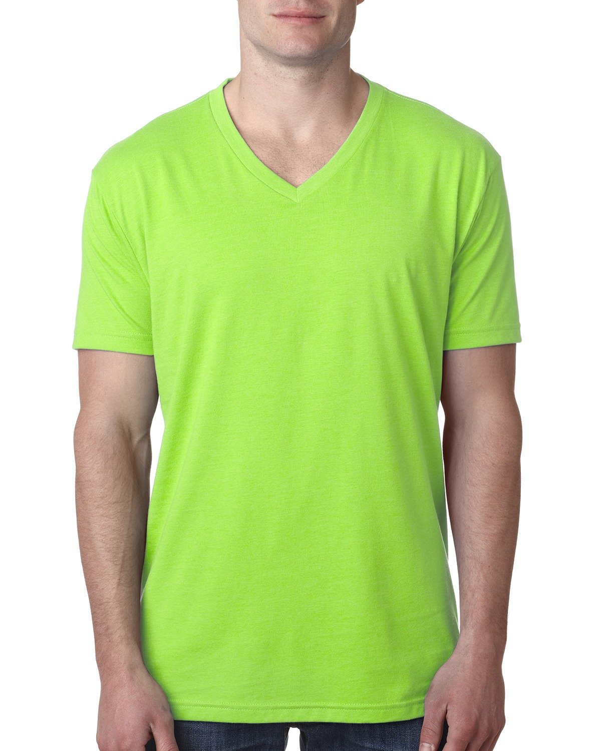 Men's CVC V - Neon Heather Green