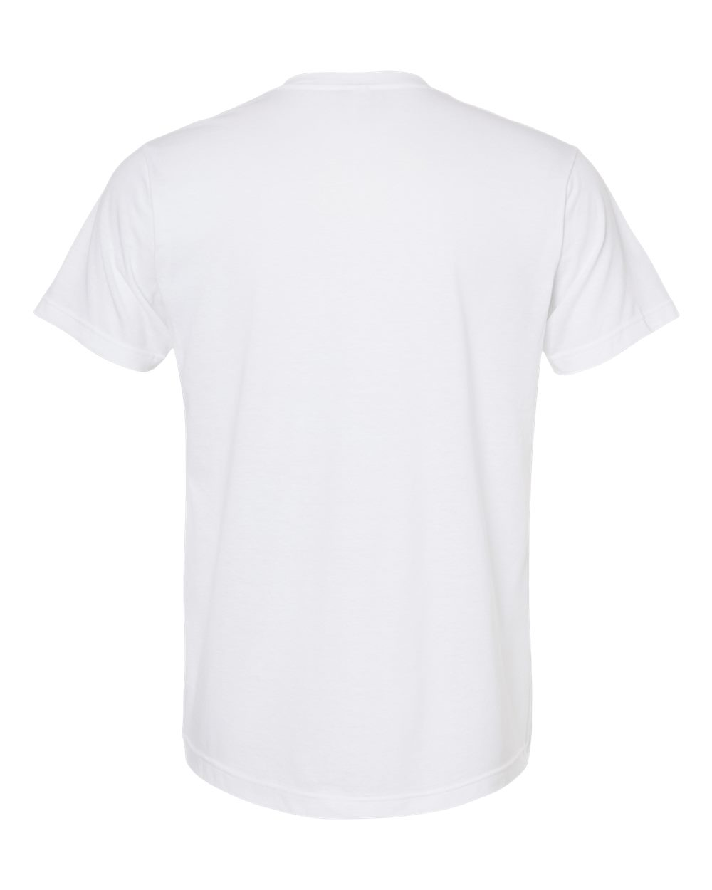 Unisex Poly-Rich V-Neck Tee - White