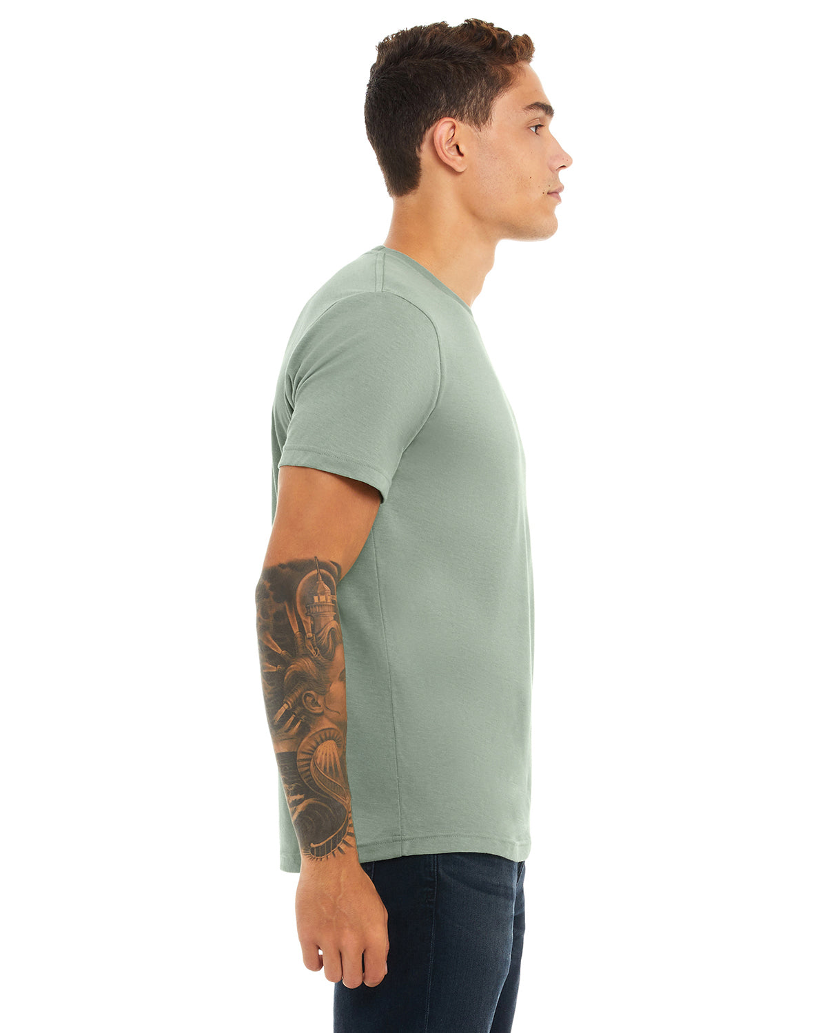 Unisex Heather CVC T-Shirt - Heather Sage