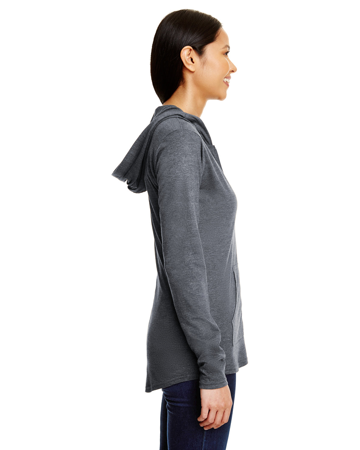 Women's Triblend Full-Zip Jacket - Heather Dark Gray