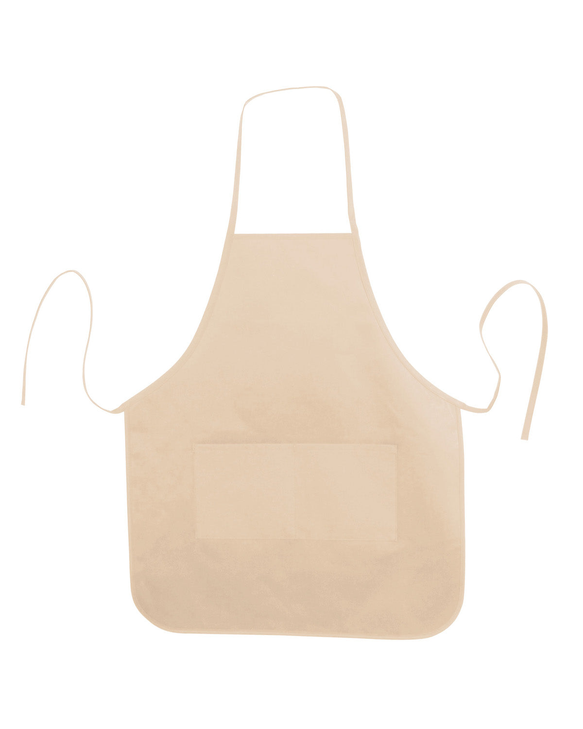 Long Round Bottom Apron - Natural