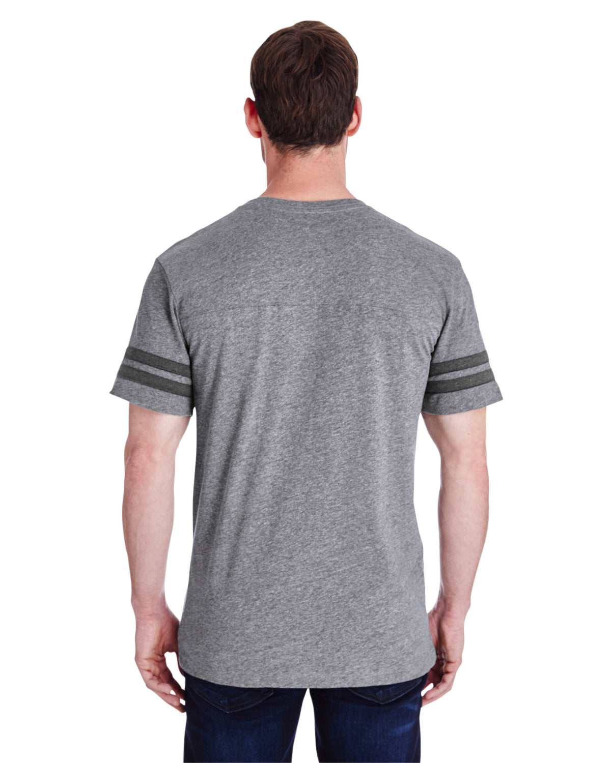 Men's Football T-Shirt - Gran Heather / Vintage Smoke