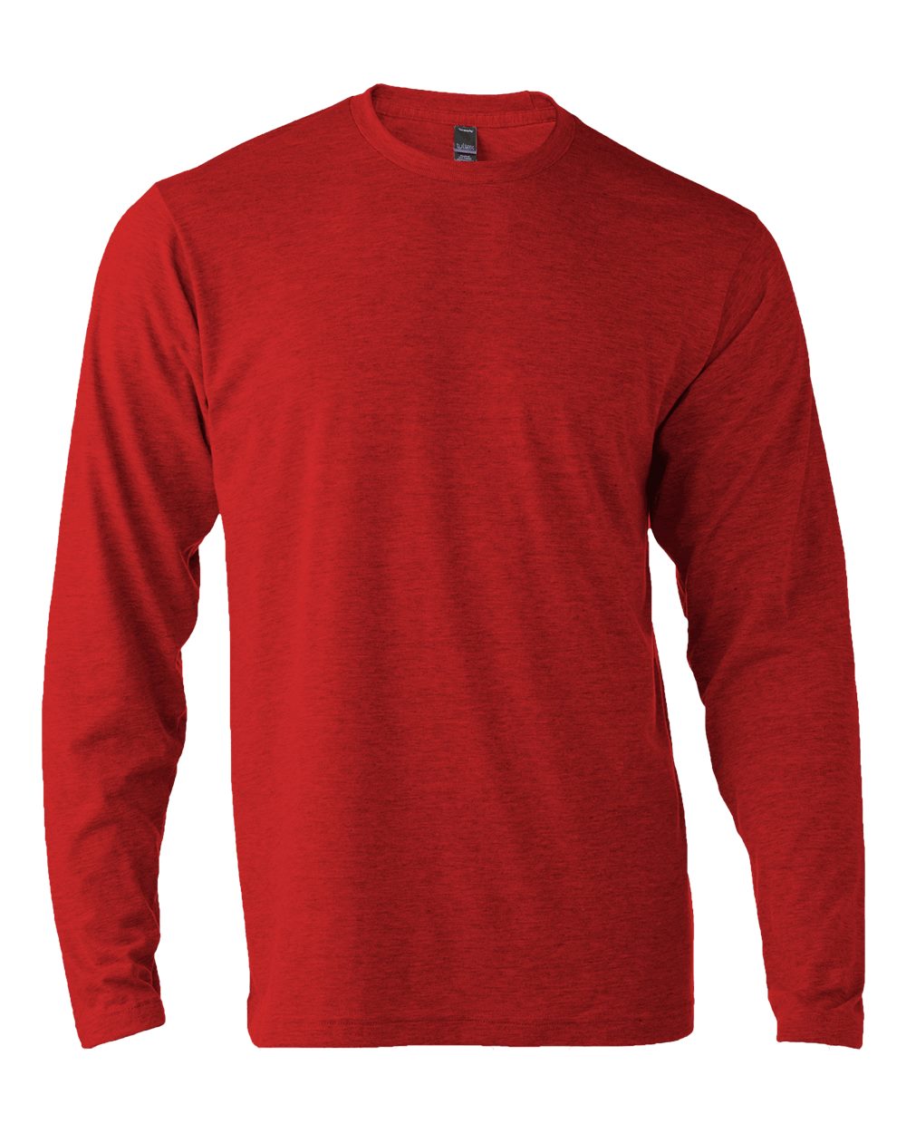 Unisex Poly-Rich Long Sleeve Tee - Heather Red
