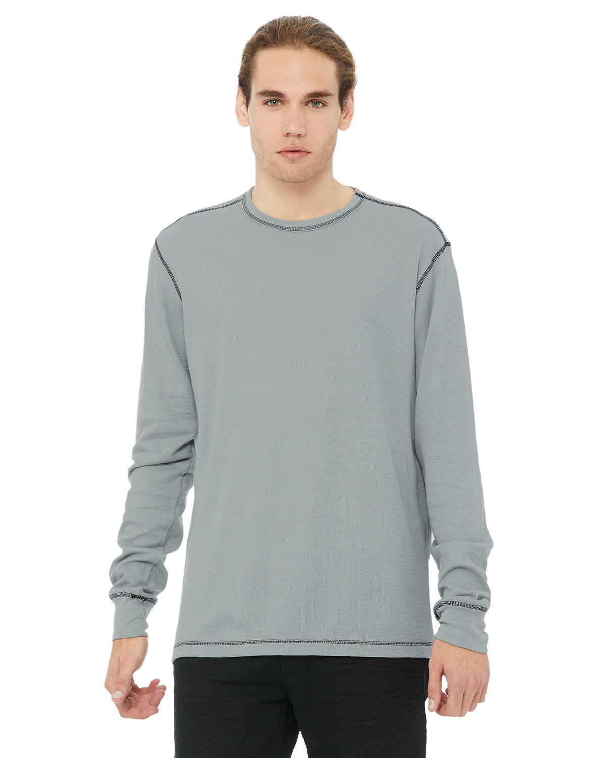 Men's Thermal Long-Sleeve T-Shirt - Granite / Black