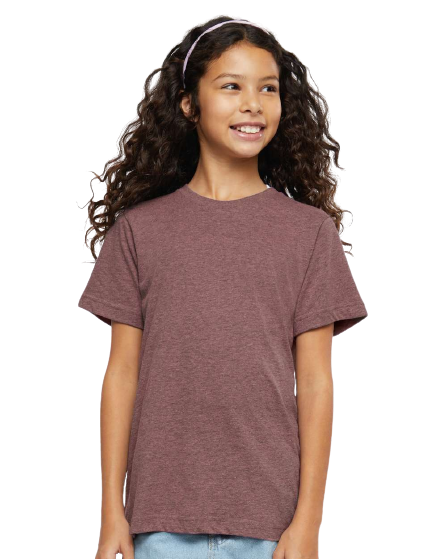 Youth Fine Jersey T-Shirt - Sangria Blackout