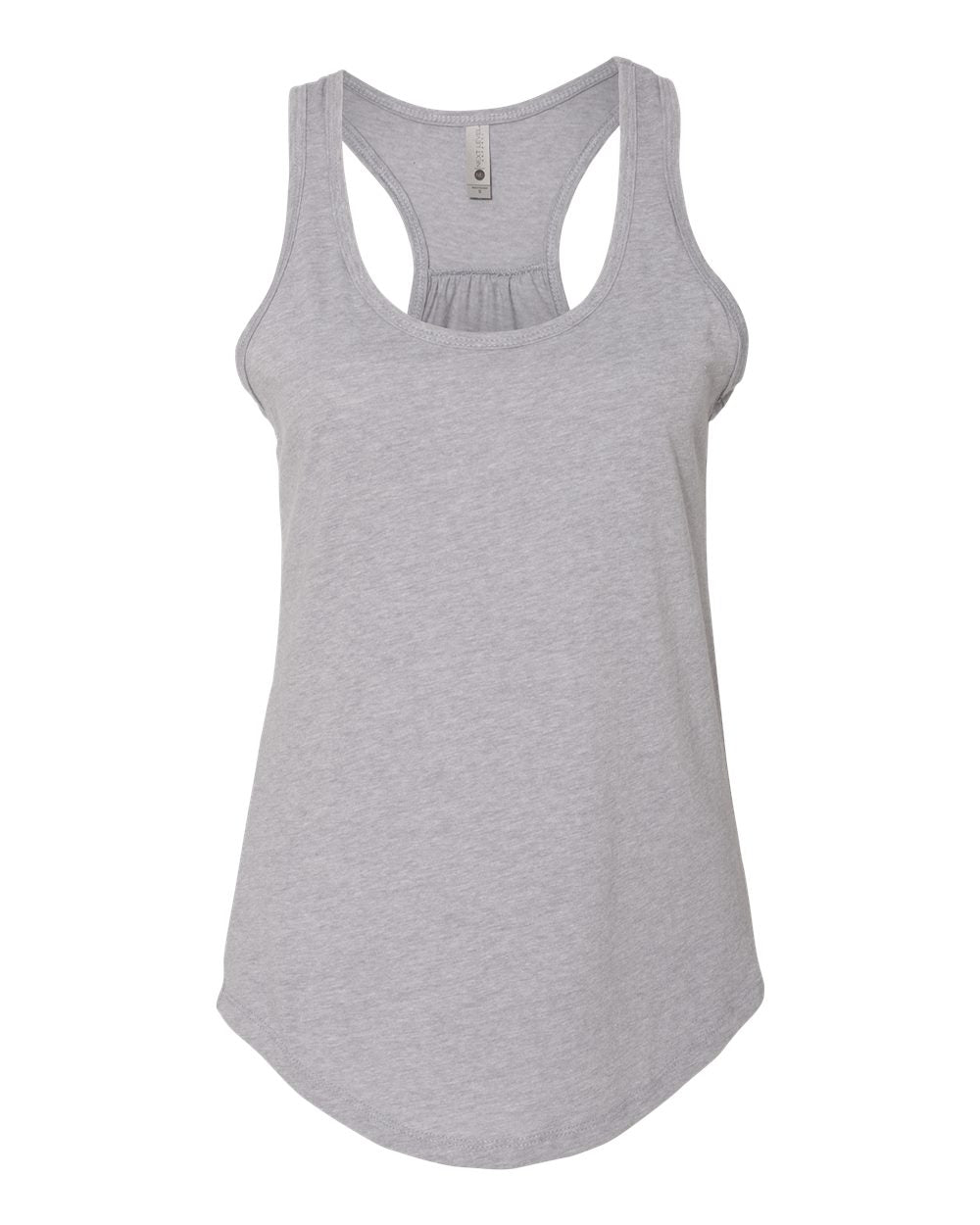 Women's Gathered Racerback Tank - Heather Gray