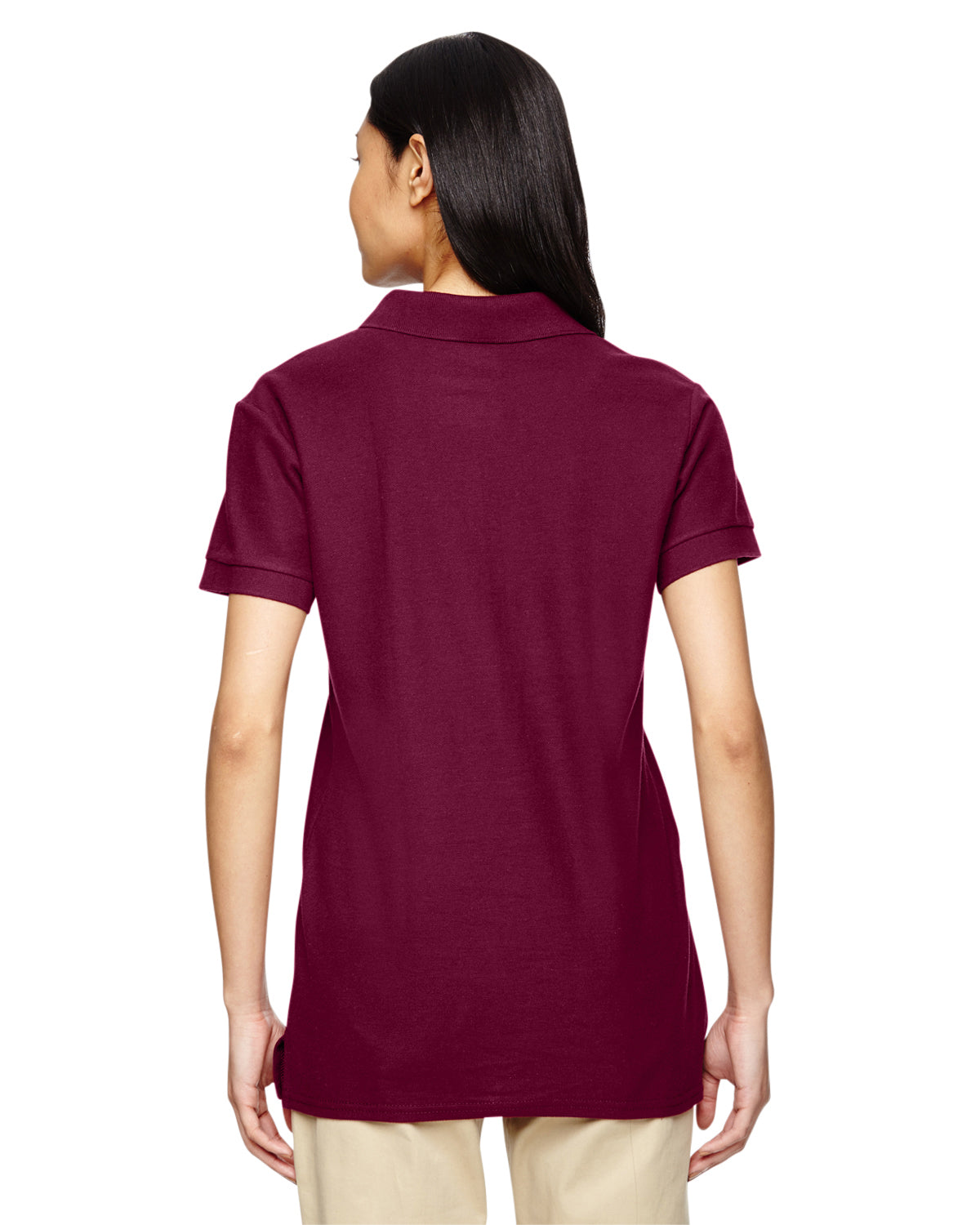 Women's Premium Cotton® Women's Double Piqué Polo - Maroon