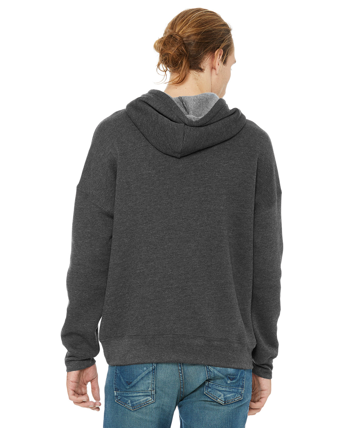 Unisex Sponge Fleece Pullover DTM Hoodie - Heather Dark Gray
