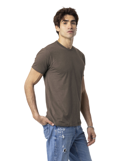 Unisex CVC Crewneck T-Shirt - Espresso