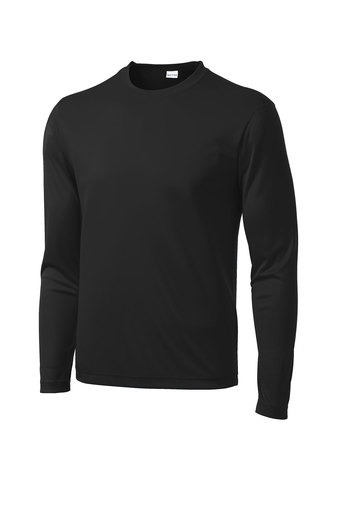 Unisex Long Sleeve PosiCharge Competitor Tee - Black
