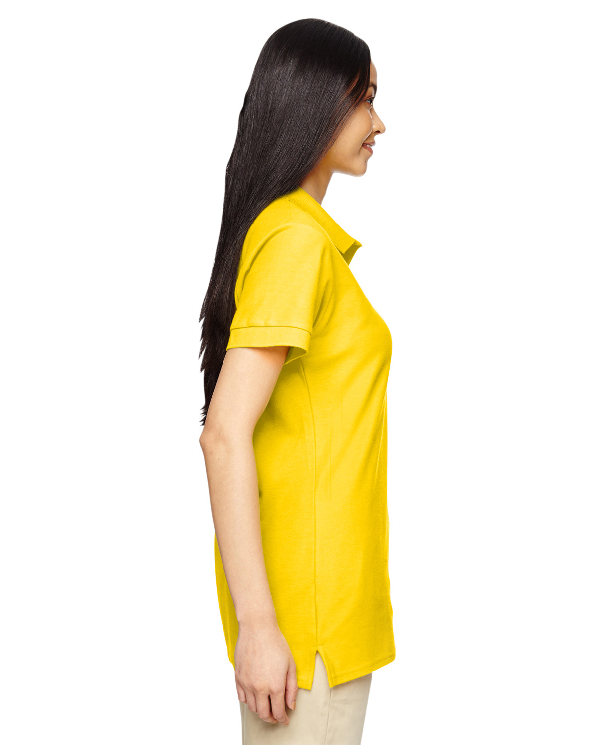 Women's Premium Cotton® Women's Double Piqué Polo - Daisy