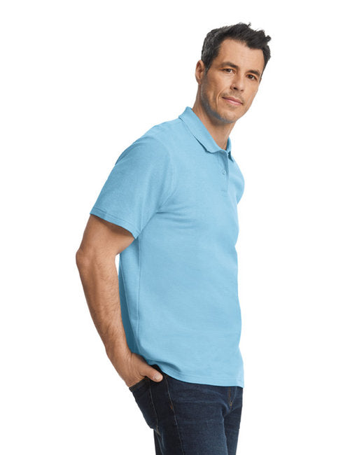 Softstyle Unisex Pique Polo - Light Blue