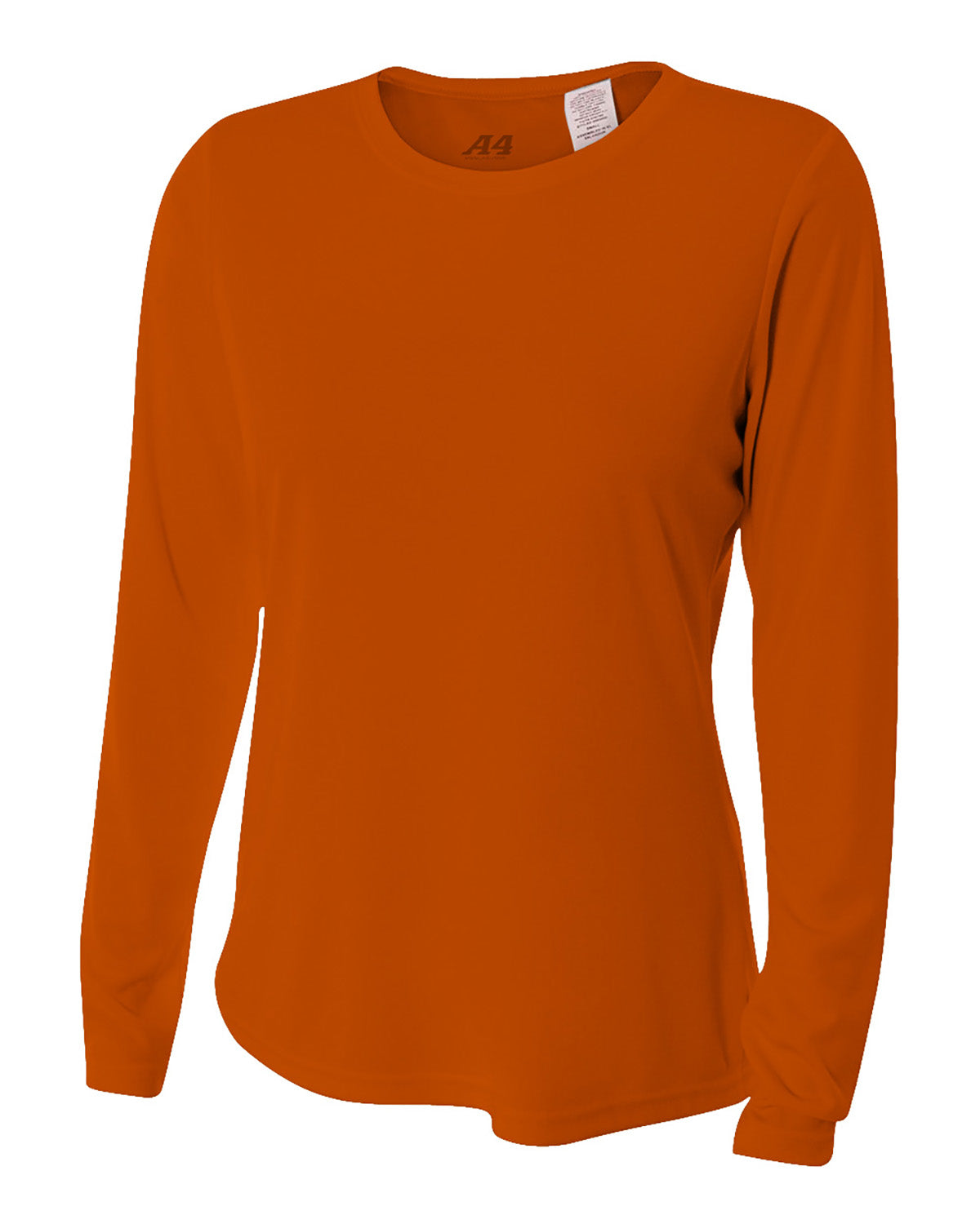 Women's Long Sleeve Cooling Performance Crew Shirt - Burntorange