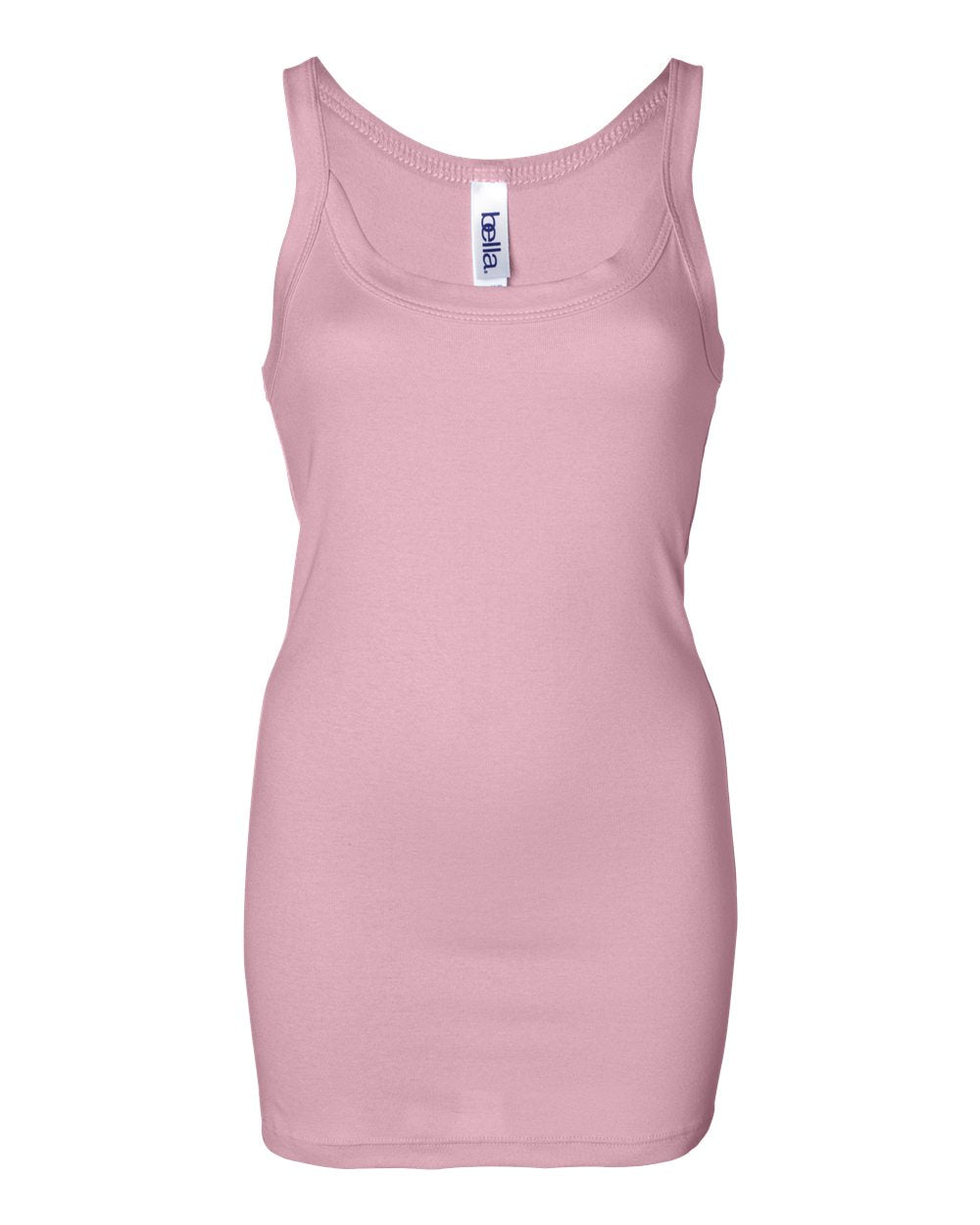 Women's Sheer Mini Rib Thin Strap Tank - Pink