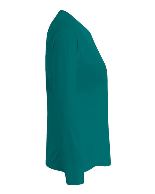 Women's Long Sleeve Cooling Performance Crew Shirt - Teal