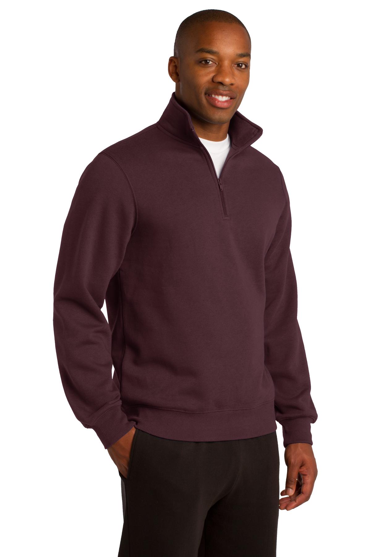 1/4-Zip Sweatshirt - Maroon