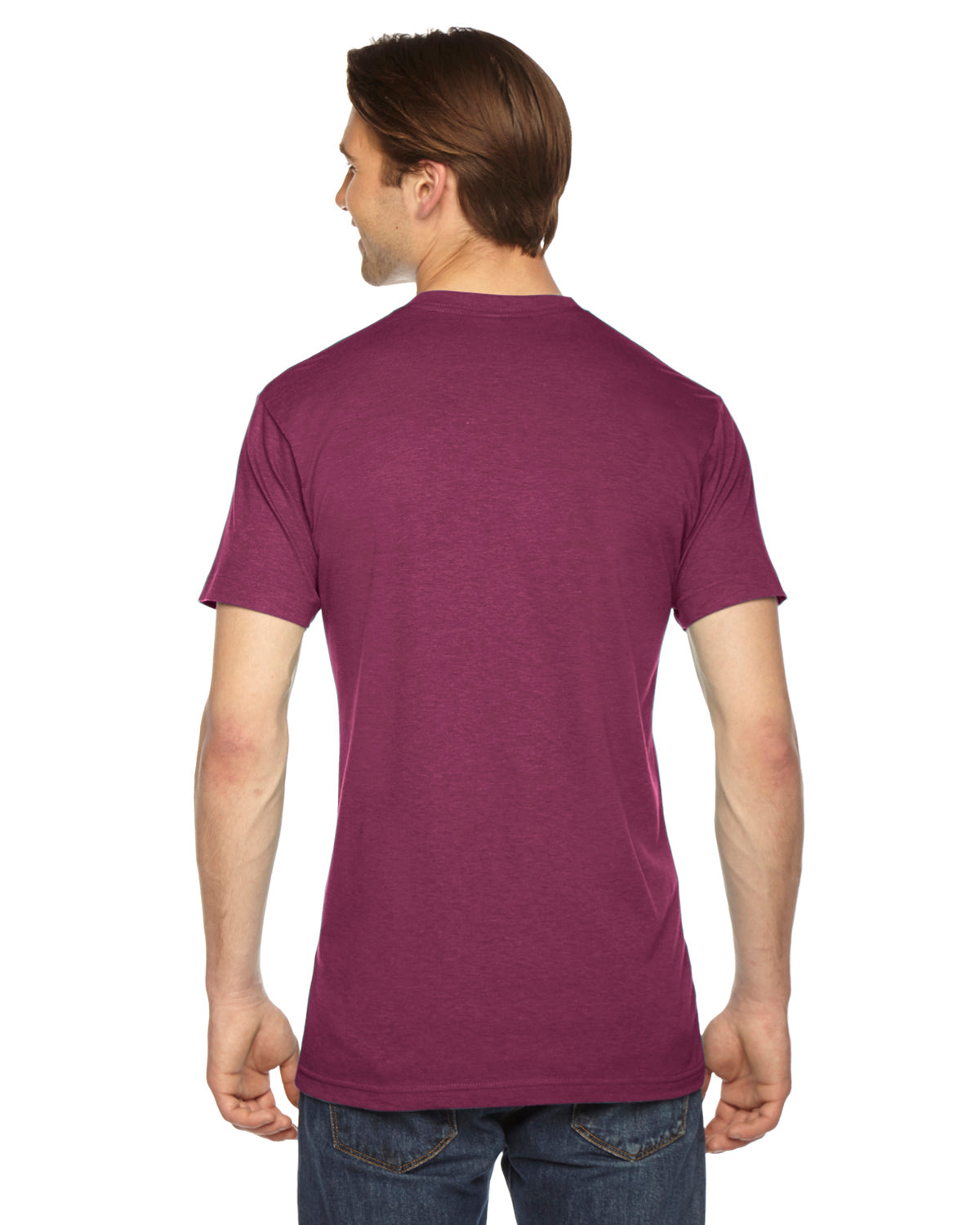 Unisex Triblend Short-Sleeve Track T-Shirt - Tri Cranberry