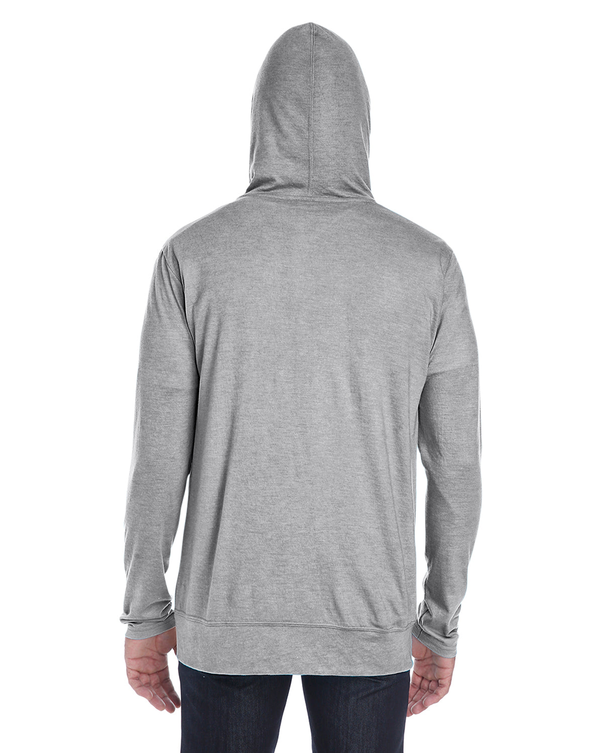 Unisex Triblend Full-Zip Jacket - Heather Gray