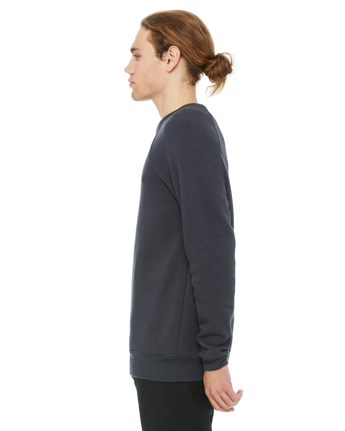 Unisex Sponge Fleece Raglan Sweatshirt - Dark Gray