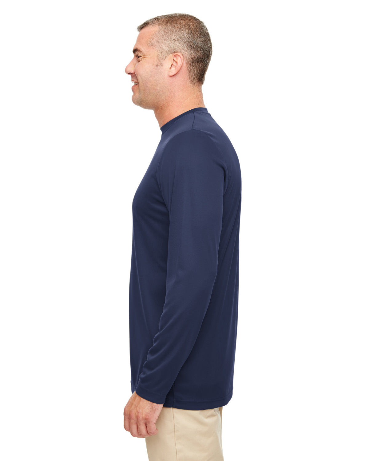 Men's Cool & Dry Performance Long-Sleeve Top - Navy