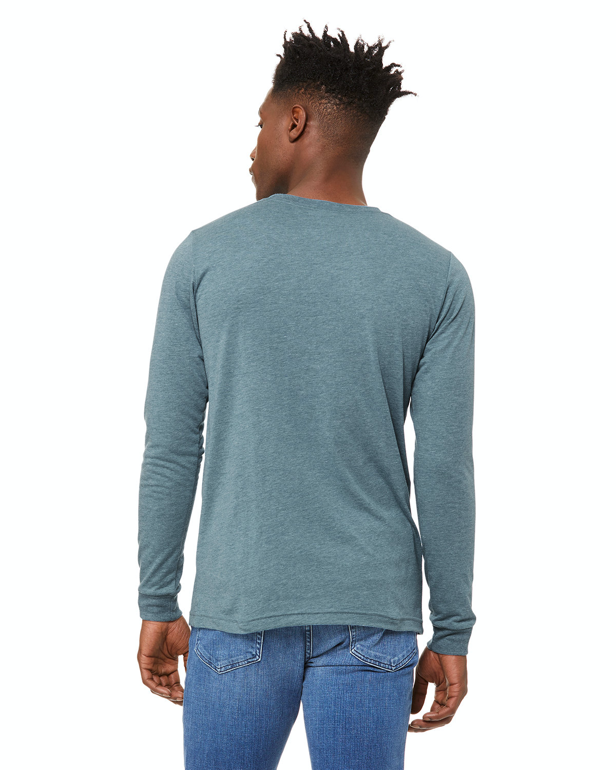 Unisex Jersey Long-Sleeve T-Shirt - Denim Triblend