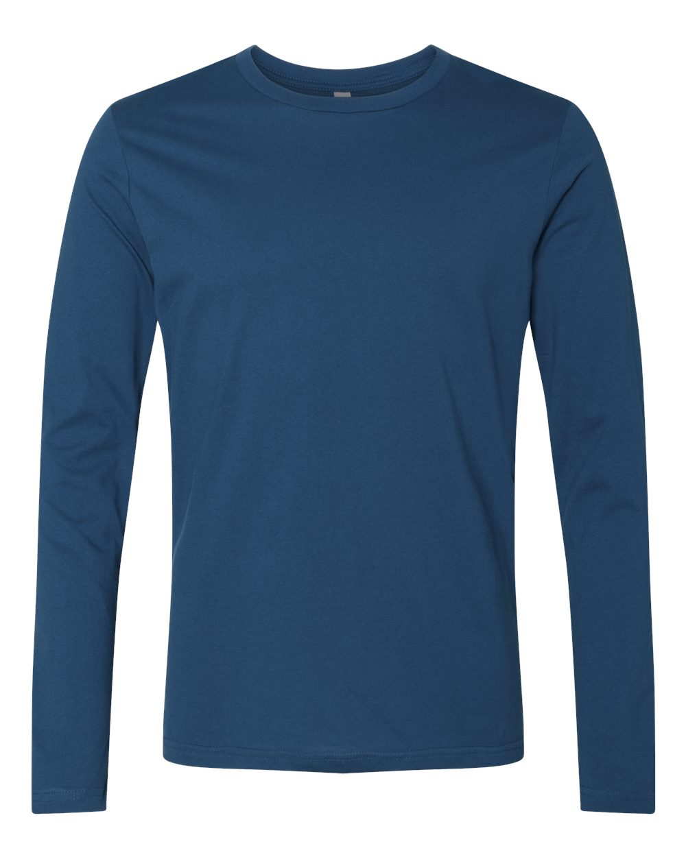 Men's Cotton Long-Sleeve Crew - Cool Blue
