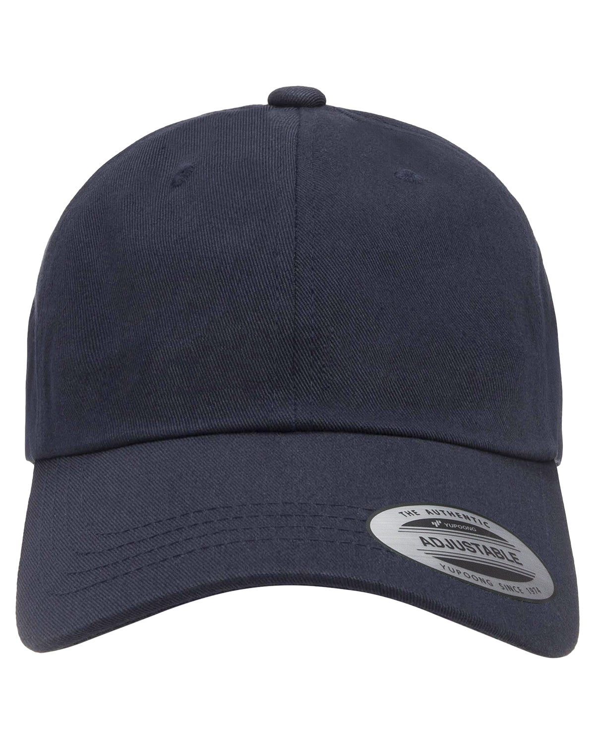 Unisex Low-Profile Cotton Twill Dad Cap - Navy