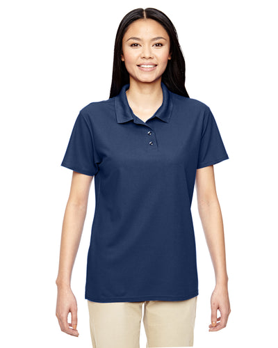 Women's Performance® Double Piqué Polo - Navy