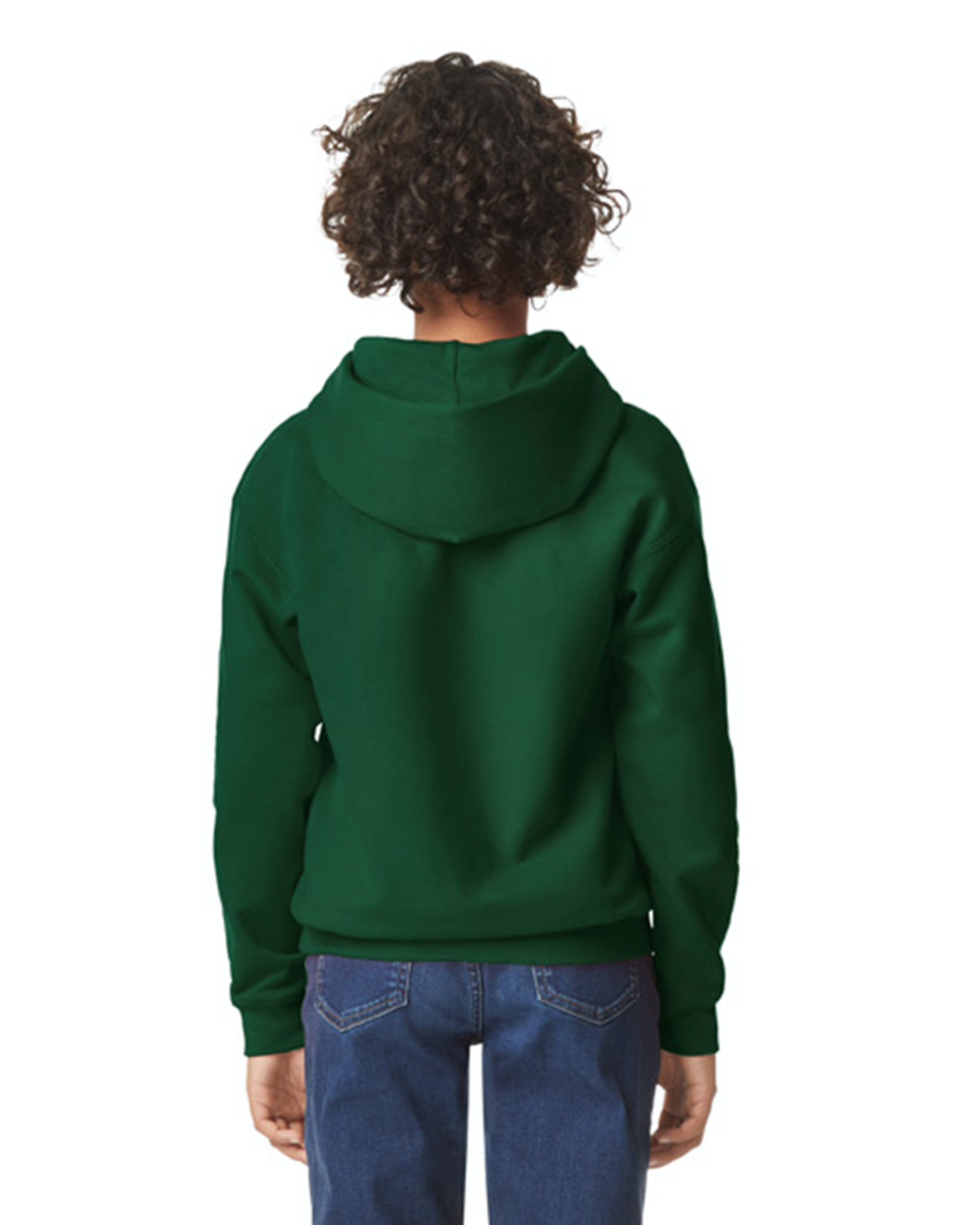 Youth Softstyle Midweight Fleece Hoodie - Forest Green