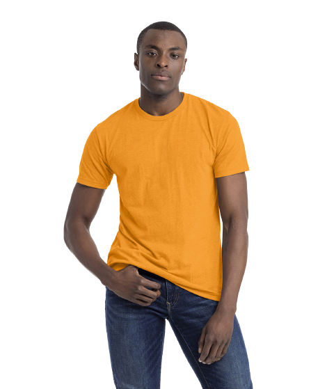 Unisex CVC Crewneck T-Shirt - Orange