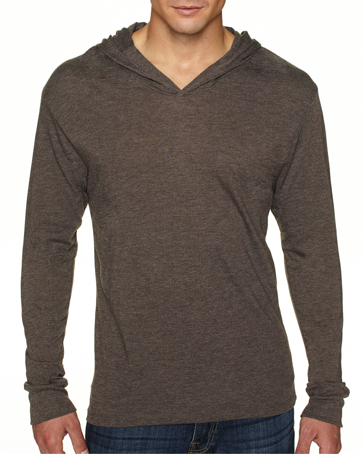 Unisex Triblend Long-Sleeve Hoodie - Macchiato