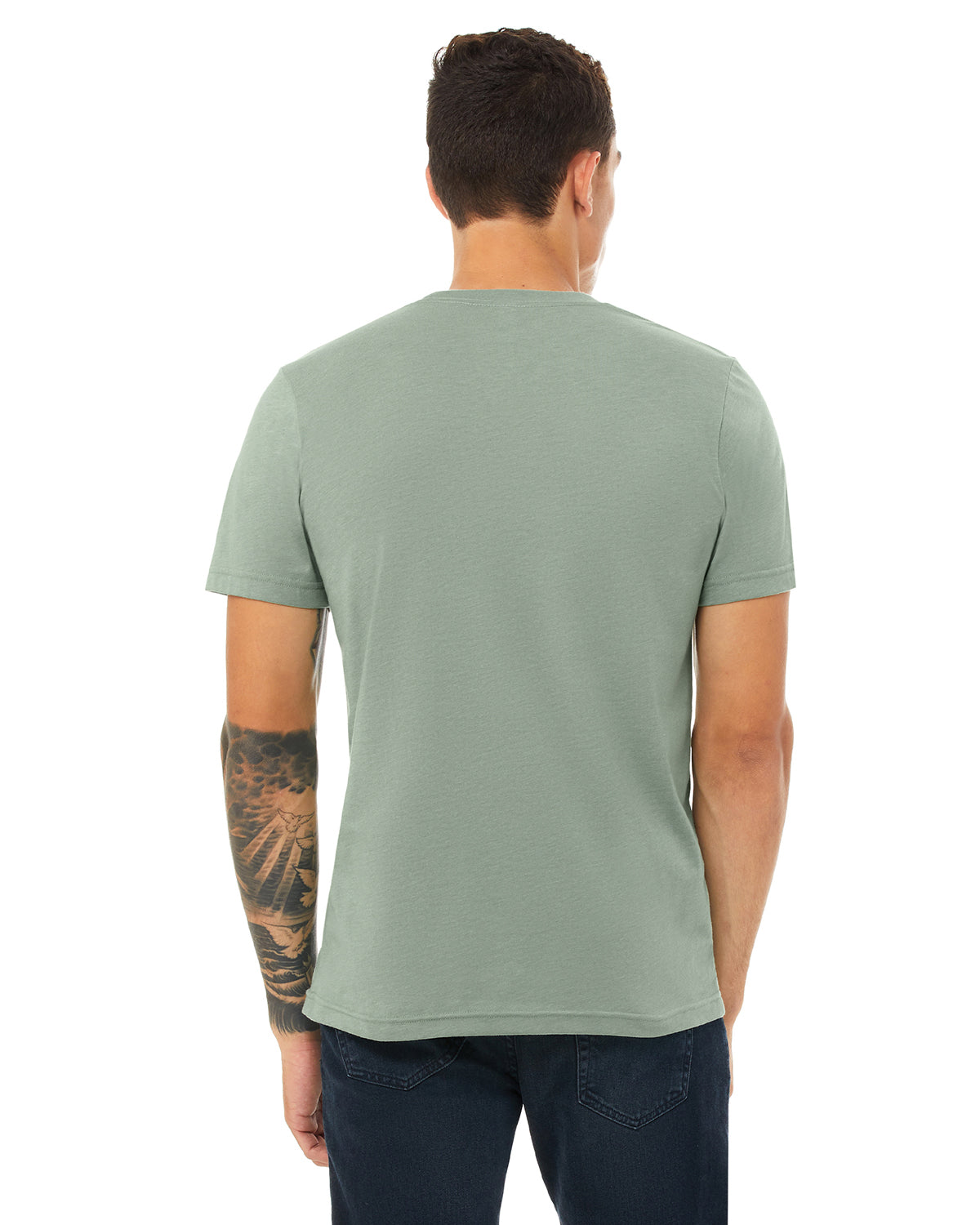 Unisex Heather CVC T-Shirt - Heather Sage