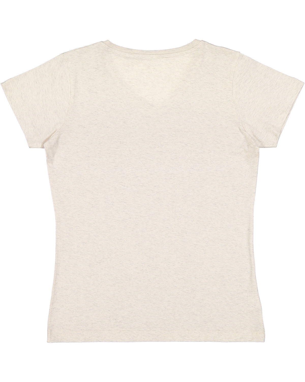 Women's V-Neck Fine Jersey T-Shirt - Natural Heather