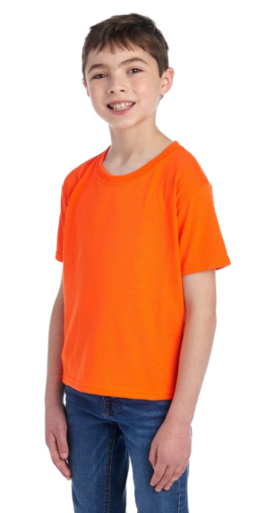 Youth DRI-POWER® ACTIVE T-Shirt - High Viz Safety Orange