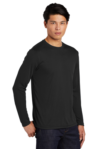 Unisex Long Sleeve PosiCharge Competitor Tee - Black