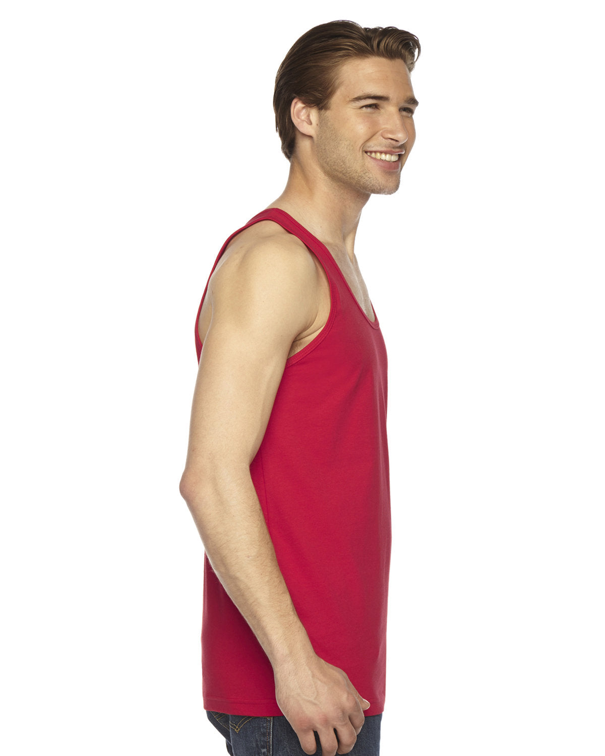 Unisex Fine Jersey Tank - Red