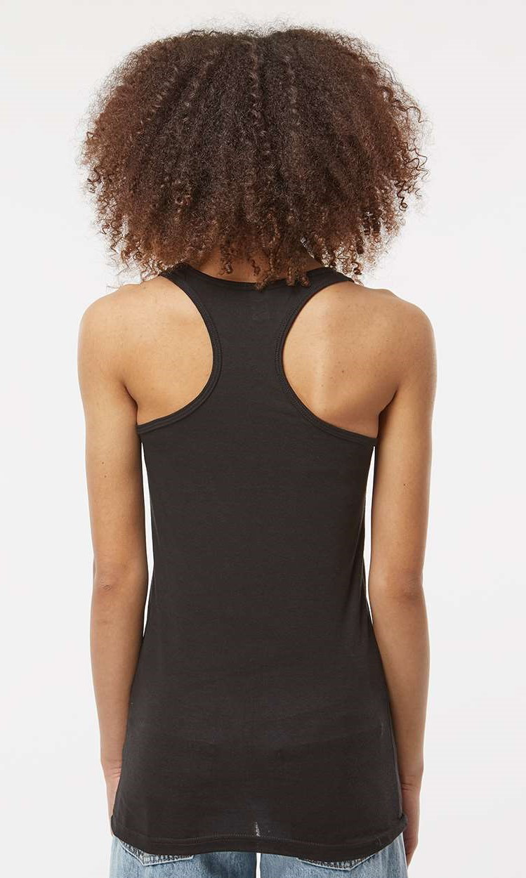 Women's Slim Fit Poly-Rich Racerback Tank - Black