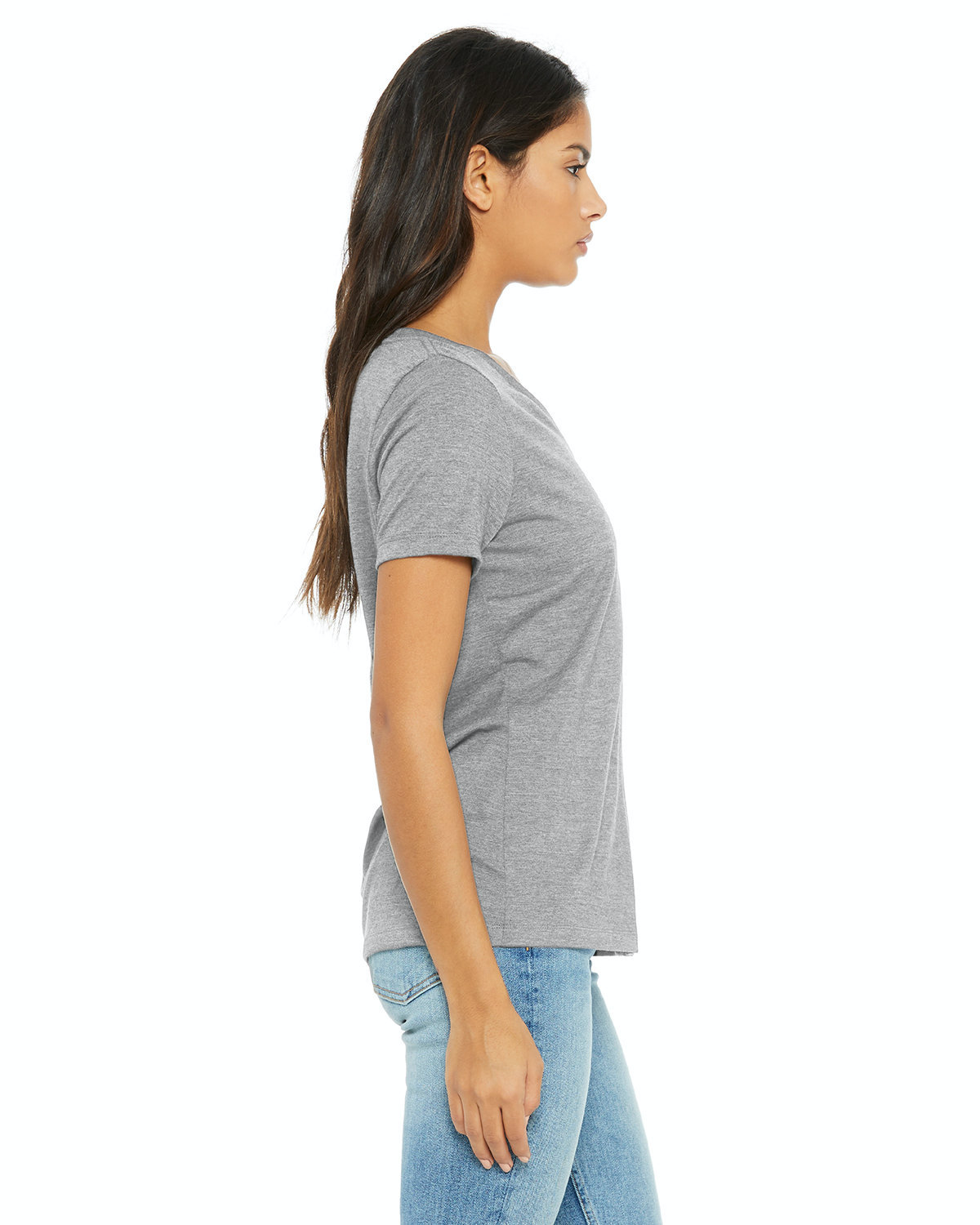 Women's Relaxed Jersey V-Neck T-Shirt - Heather Athletic