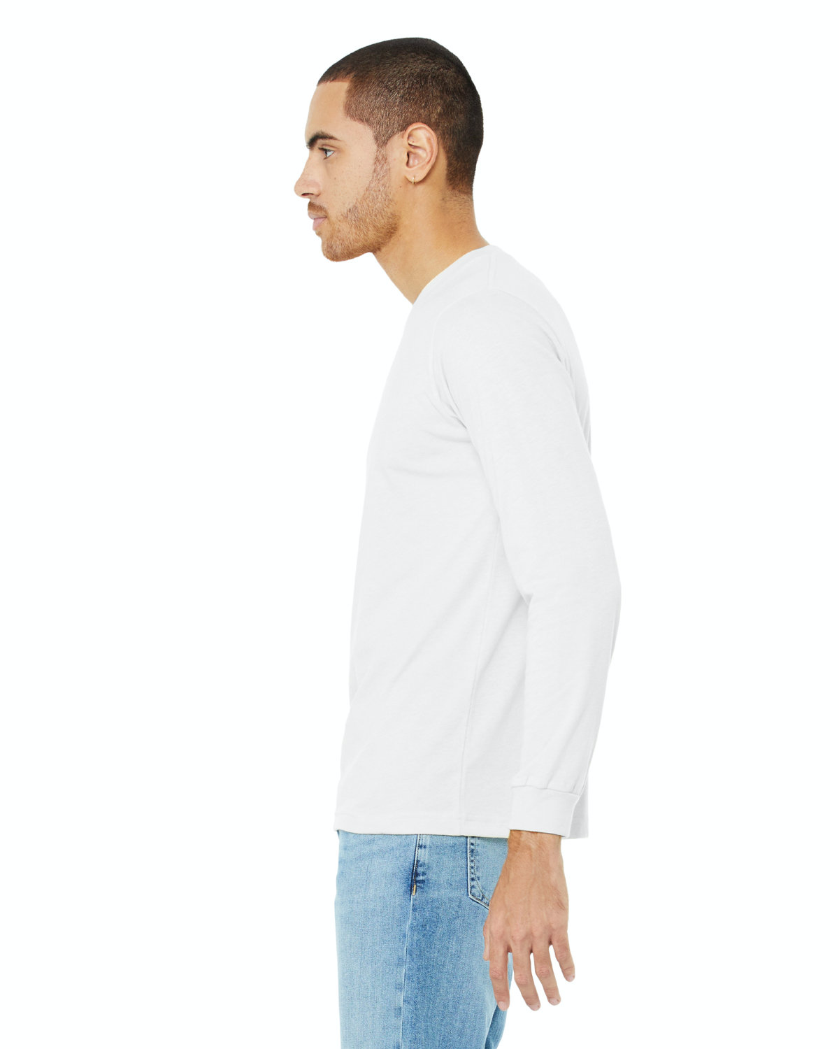 Unisex Jersey Long-Sleeve T-Shirt - Solid White Blend