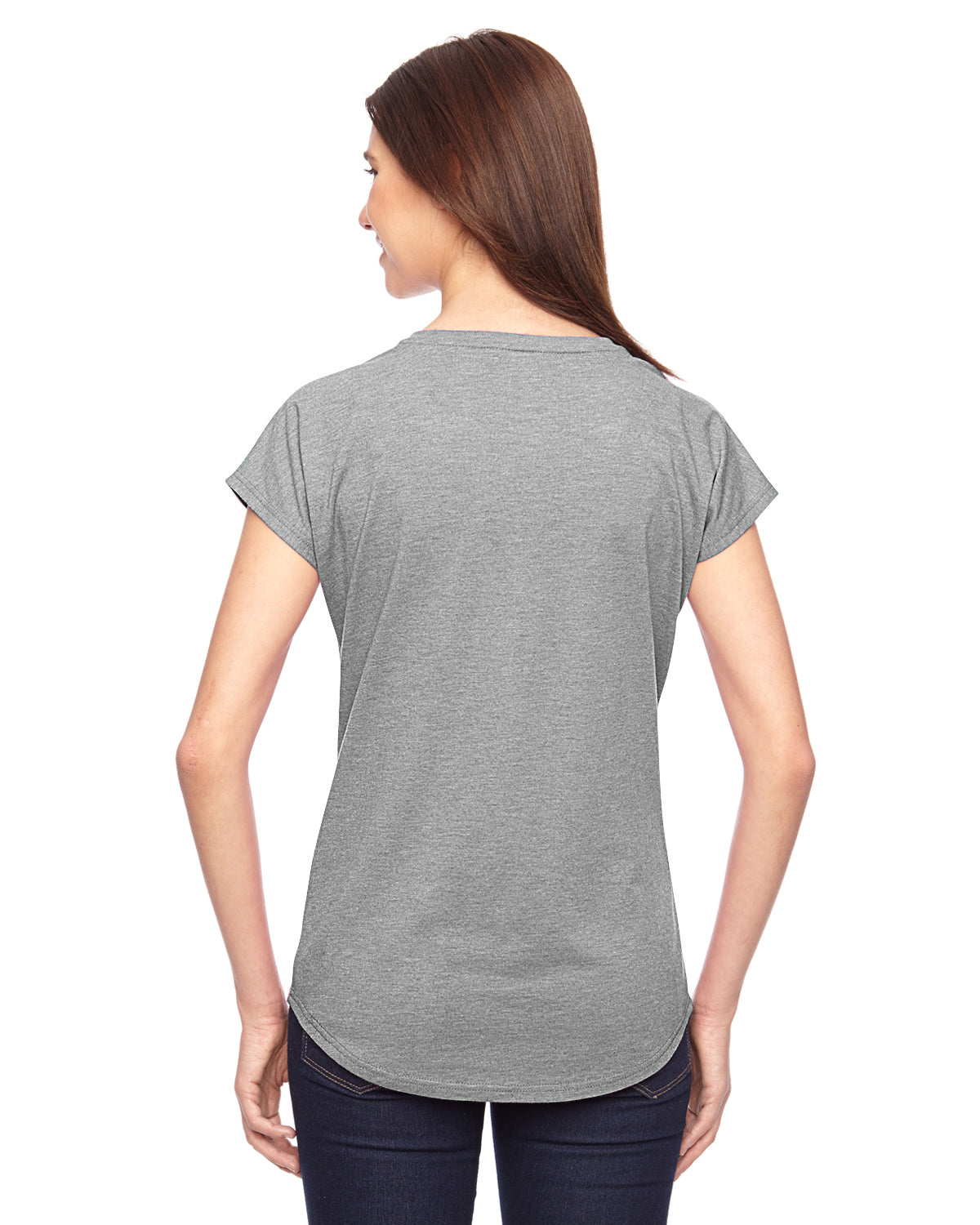 Women's Triblend V-Neck T-Shirt - Heather Gray