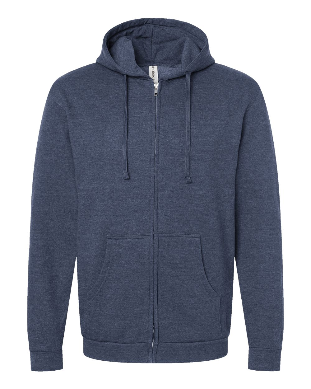 Unisex Fleece Zip Hoodie - Heather Denim
