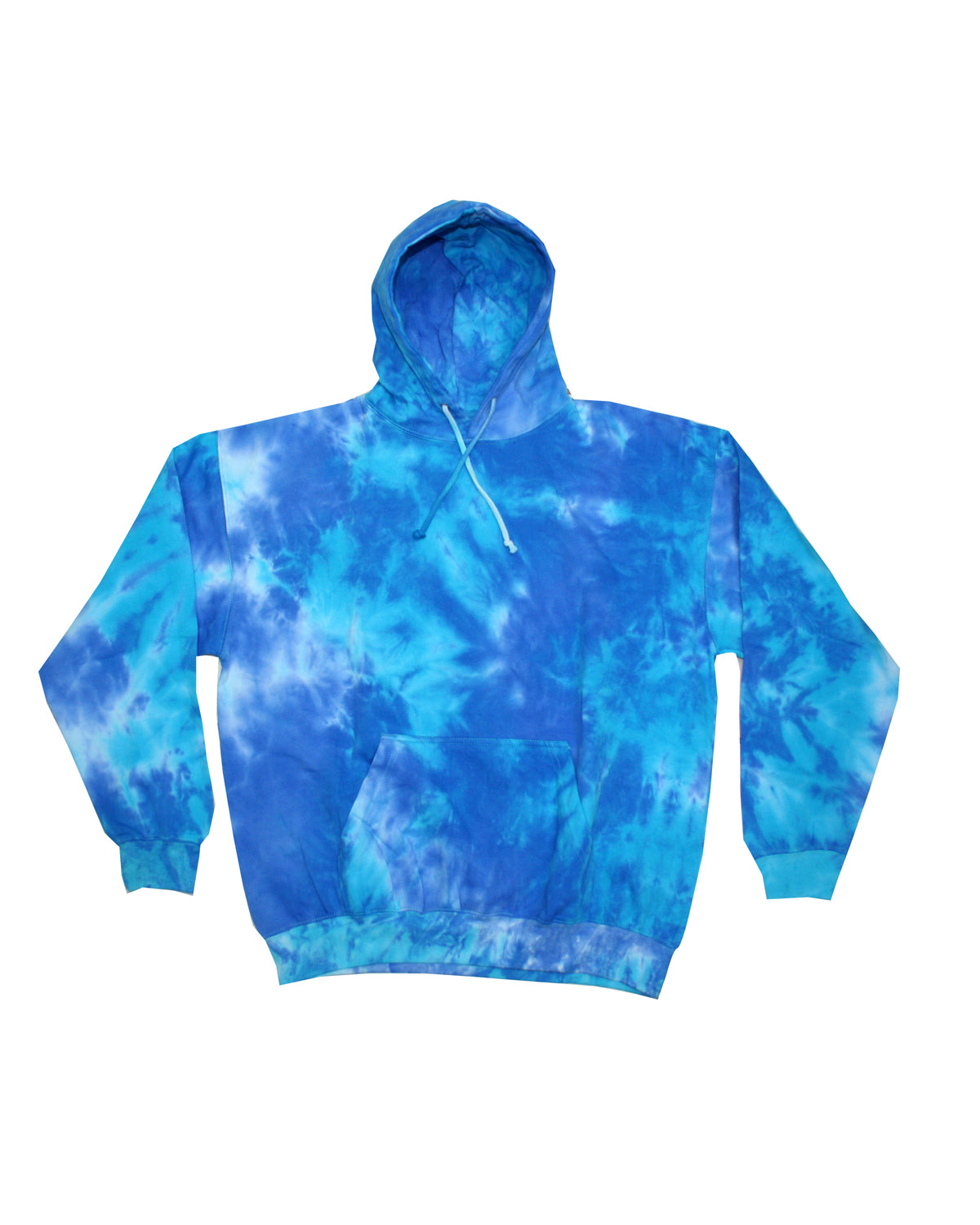 Youth Tie-Dyed Pullover Hoodie - Blue Mix