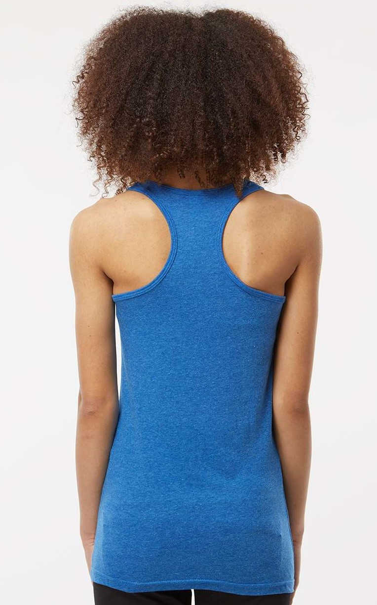 Women's Slim Fit Poly-Rich Racerback Tank - Heather Royal